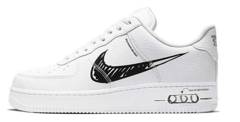 air force 1 scribble white