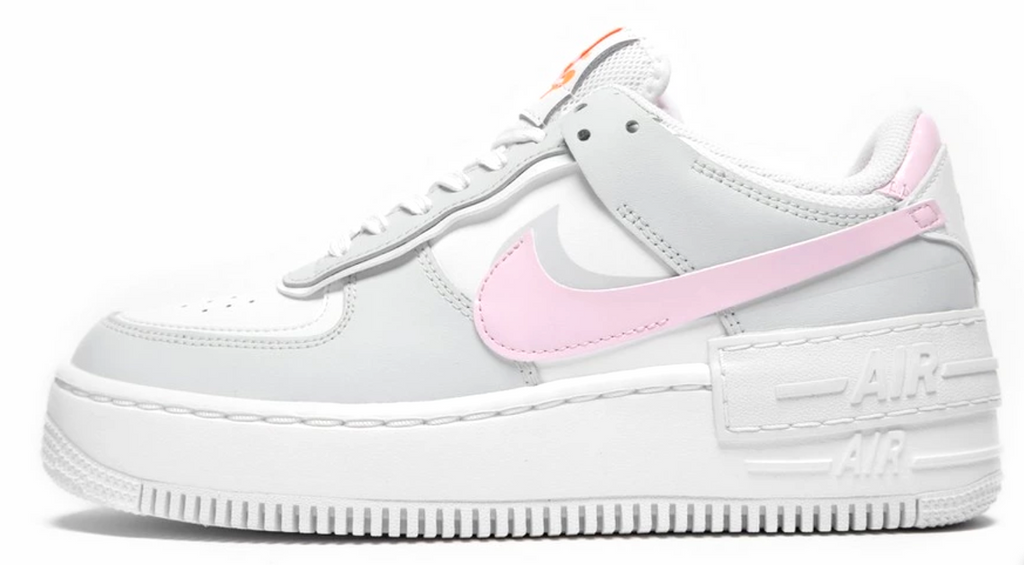 pink and grey air force ones