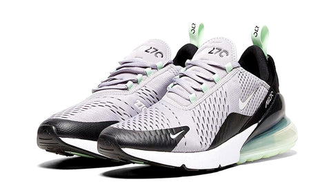 grey and green nike 270