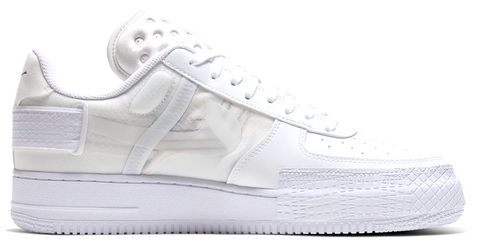 nike air force type 1 triple white