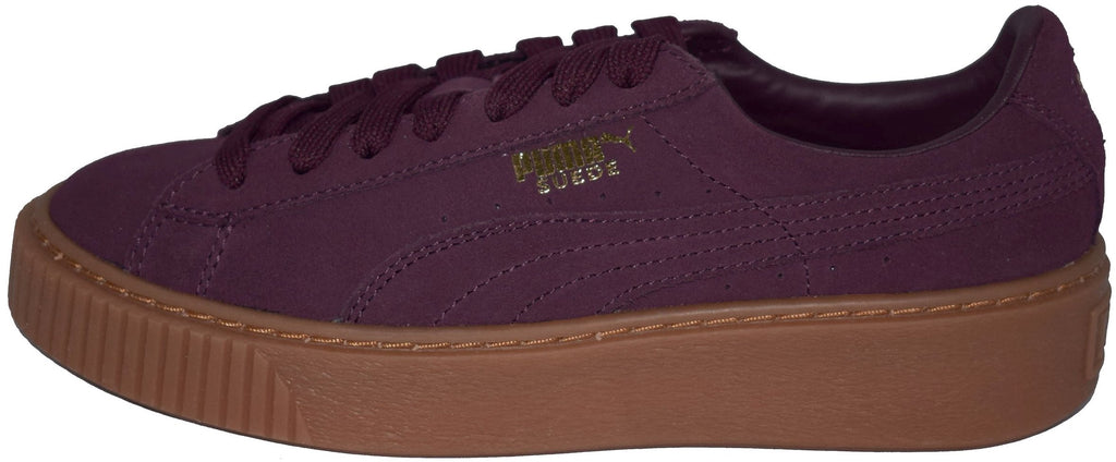 puma platform burgundy