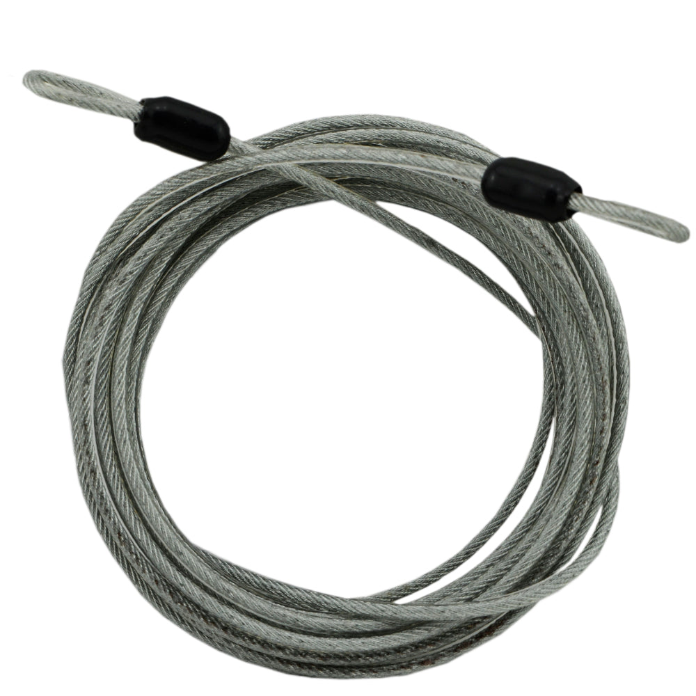 braided steel looped end cable