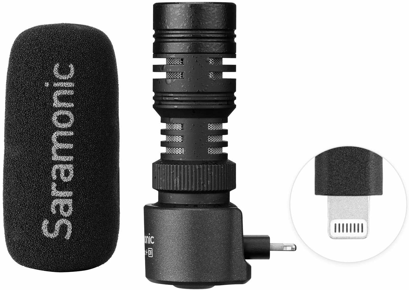 Saramonic SmartMic+ DI Compact Directional Microphone for Apple iPhone and iPad