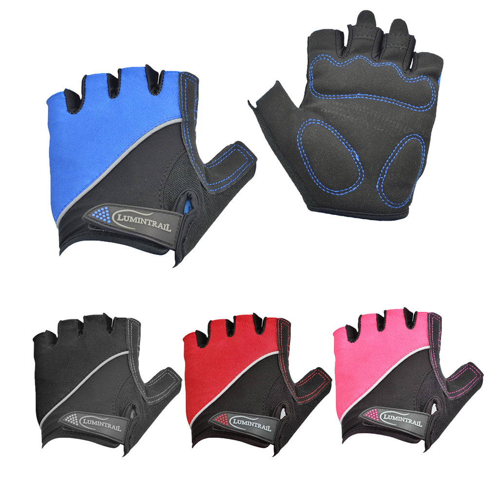 Shock Absorbing Half Finger Bicycle Gloves – Lumintrail