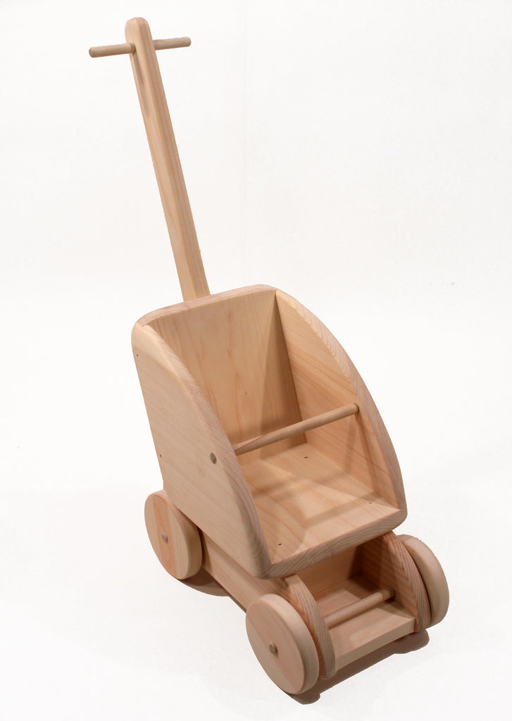 wooden toy stroller