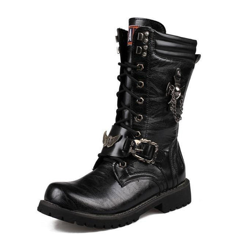 Herren Premium Black Riptide Galloper Stiefel Motorradstiefel