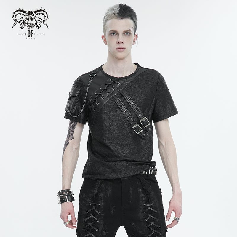 Men's Punk Cargo Pants With Chains – Punk Design