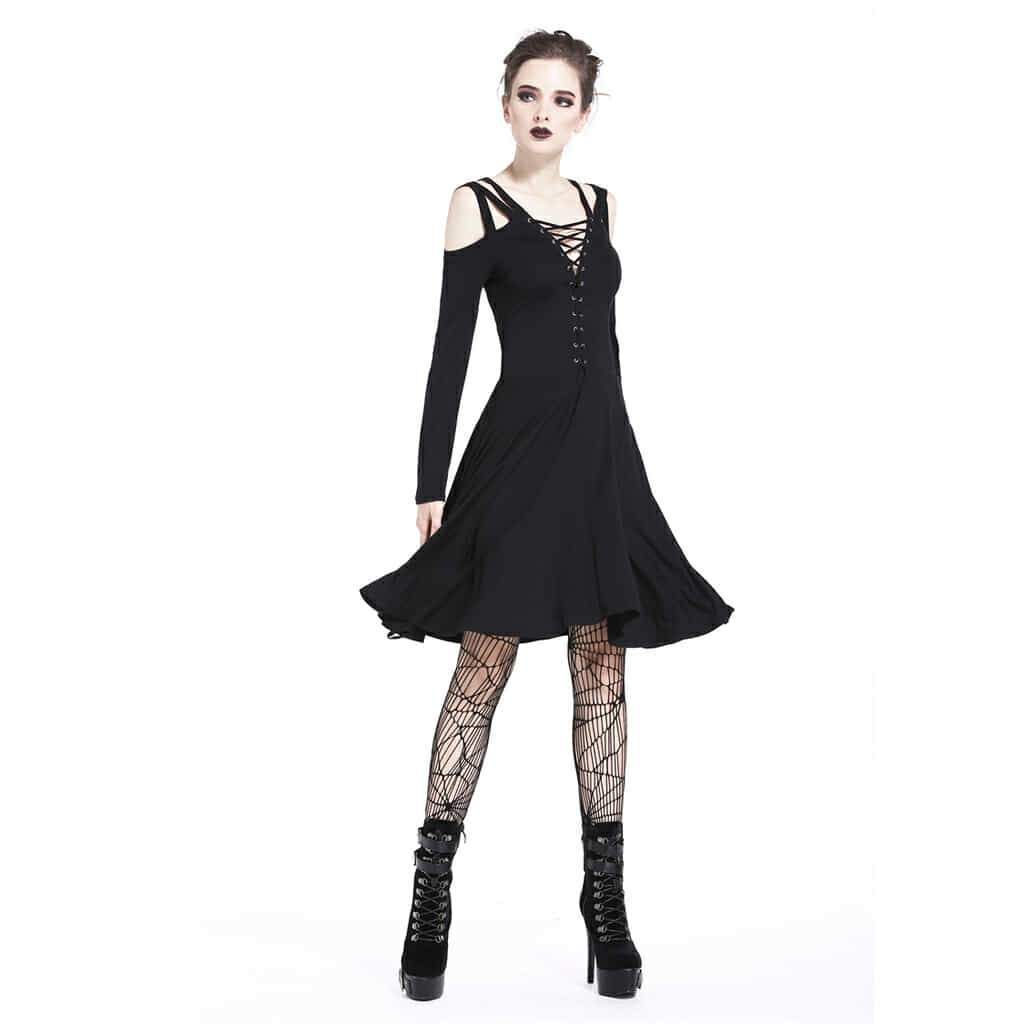 Schwarzes Kleid Gothic