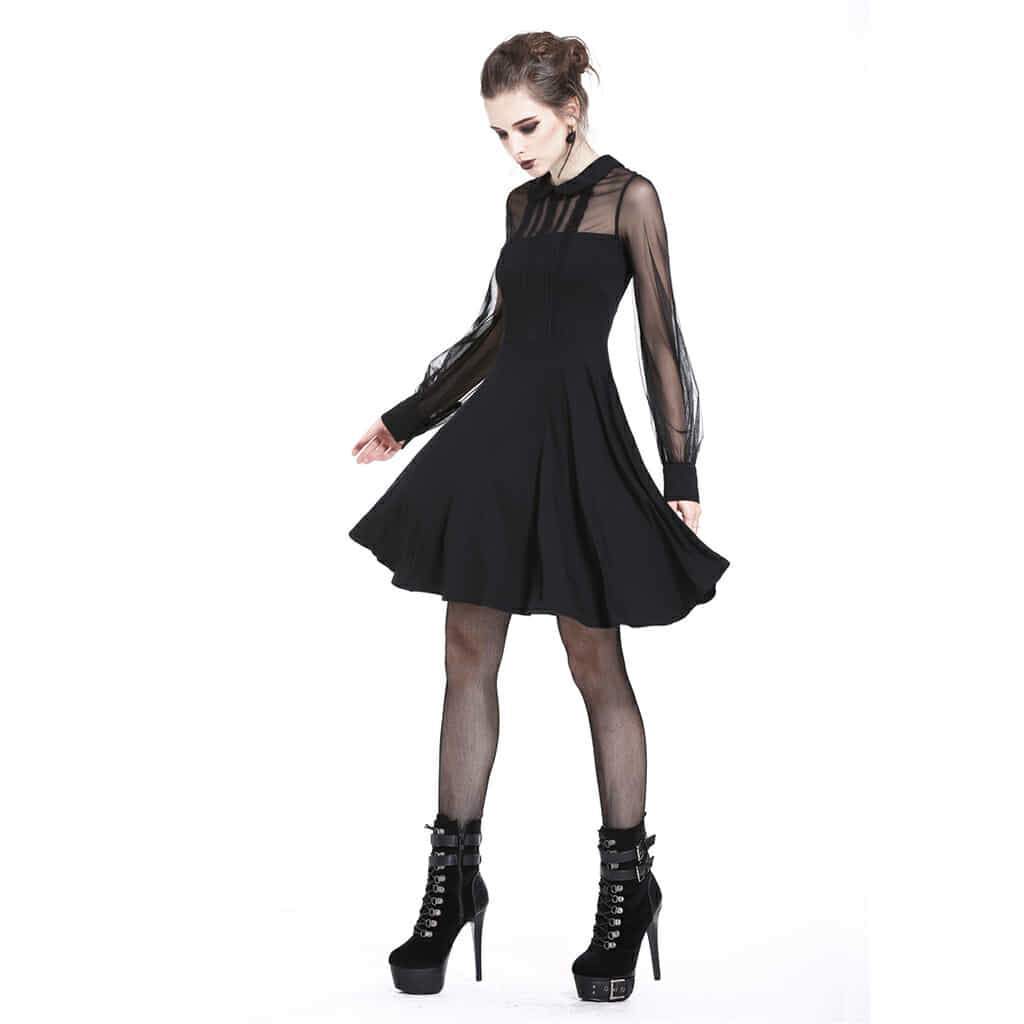 short black gothic dress