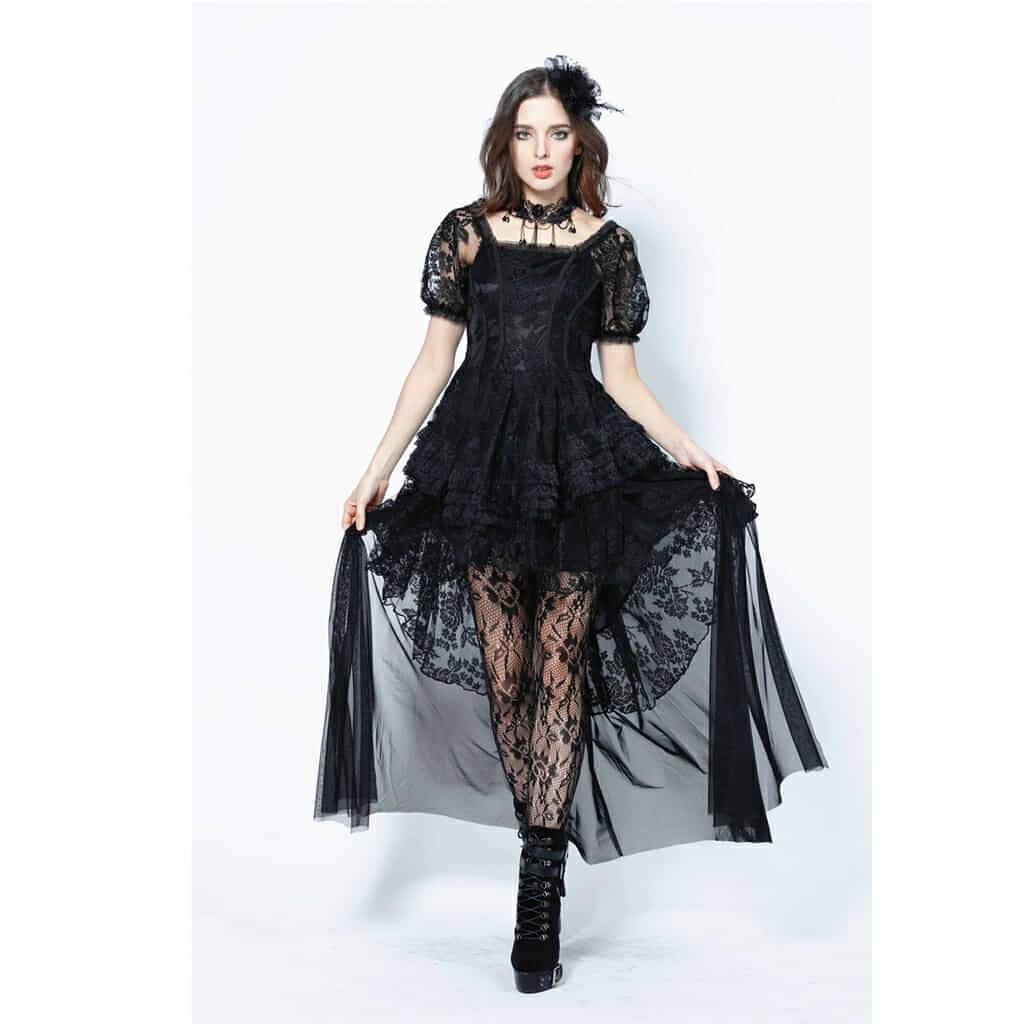 short black gothic dress
