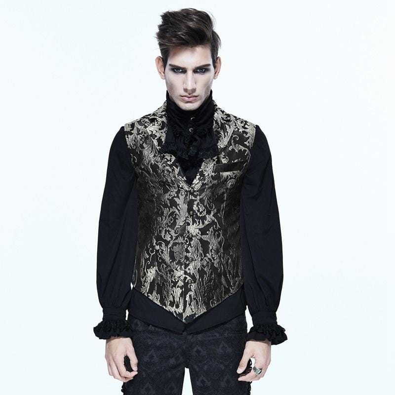 Men's Goth Brocade Waistcoat – Punk Design