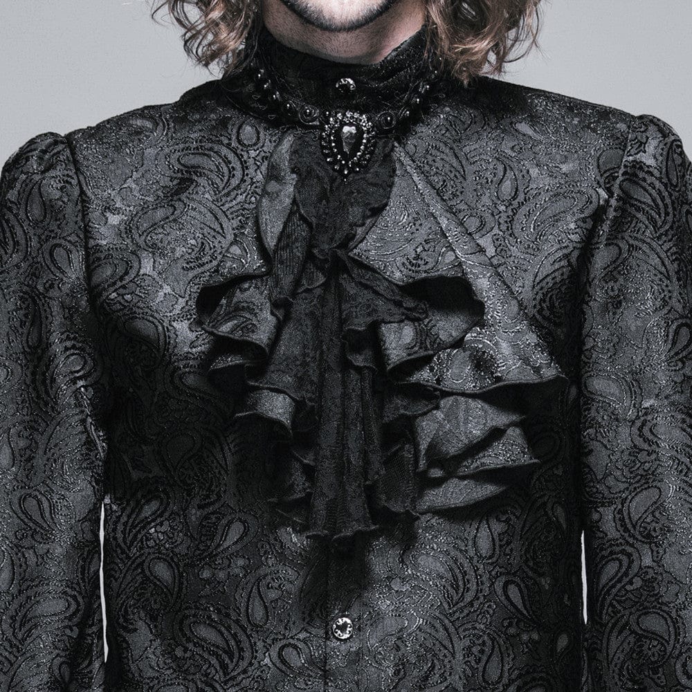 Men's Gothic Multilayer Lace Neckwear – Punk Design