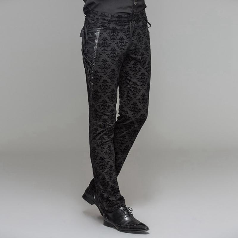 Men's Vintage Brocade Trousers – Punk Design