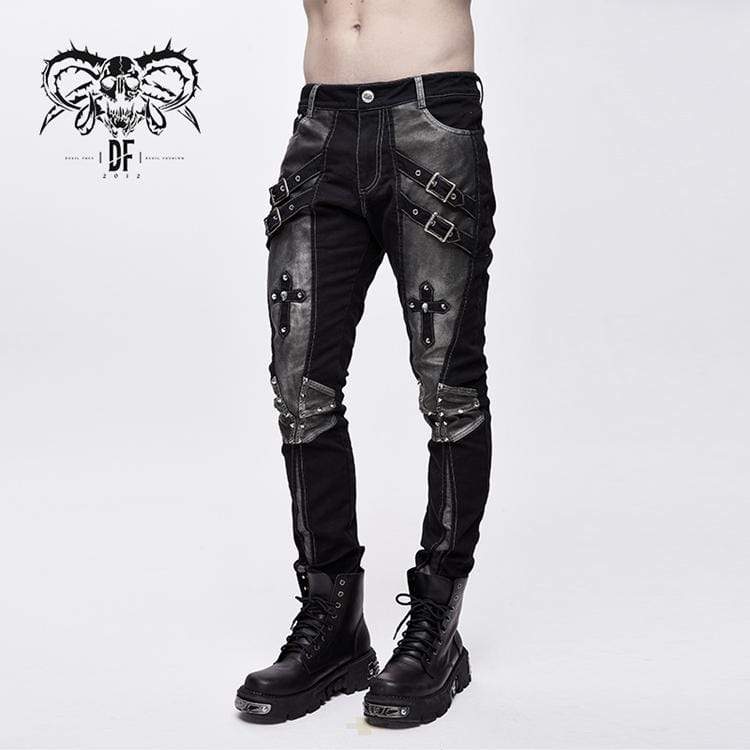 male leather pants