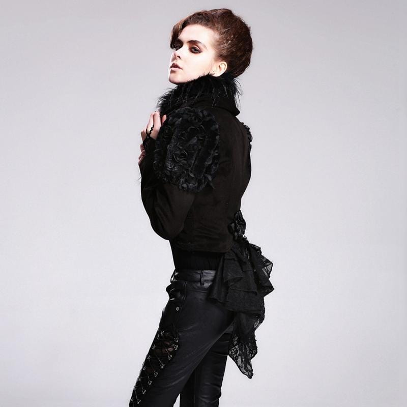 Fur lined Vintage Bolero Style Jacket – Punk Design