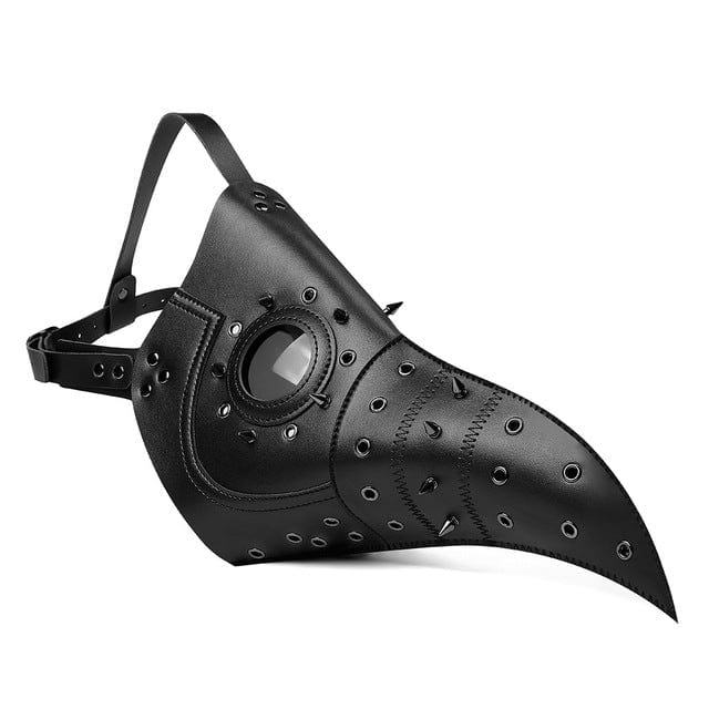 Steampunk Cutout Rivets Long Beak Mask – Punk Design