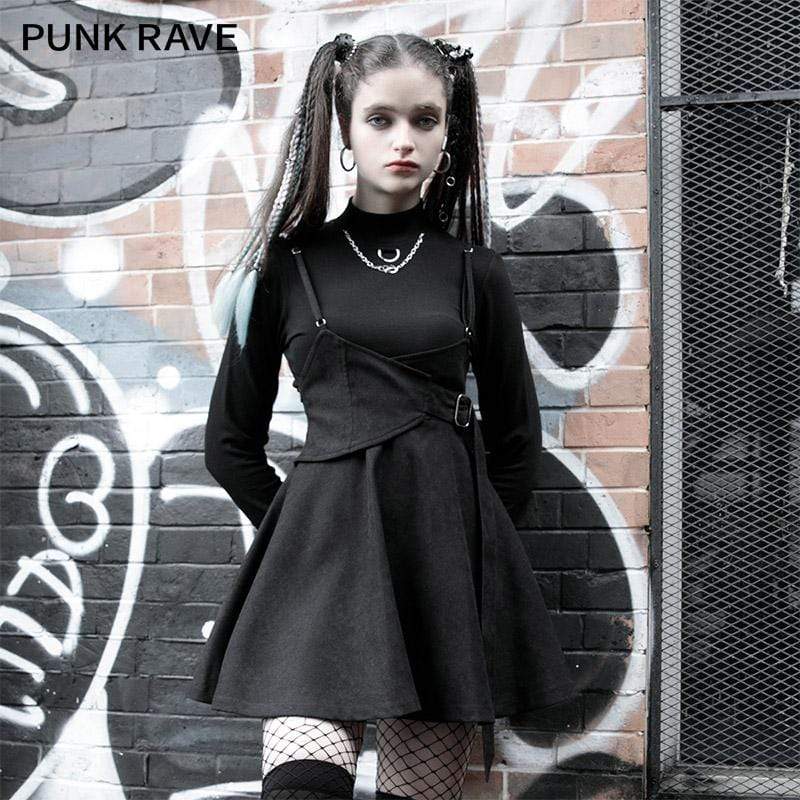 Steam Punk para mujer, vestido gótico Retro de manga corta con