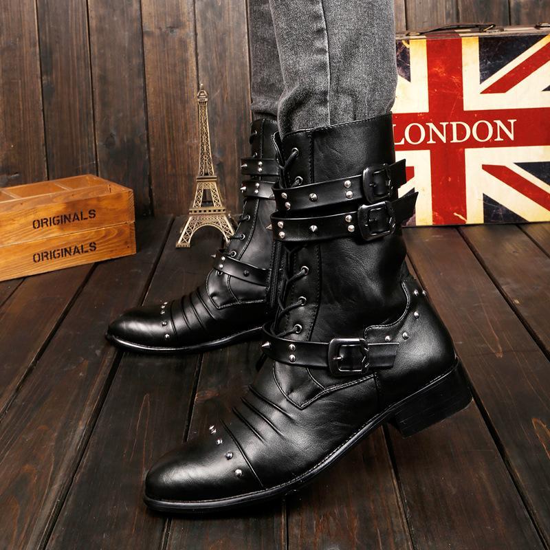 mens boots with spikes