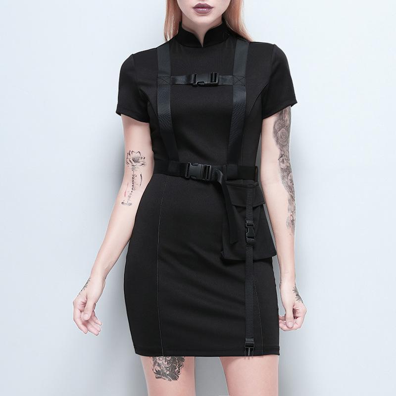 black cheongsam