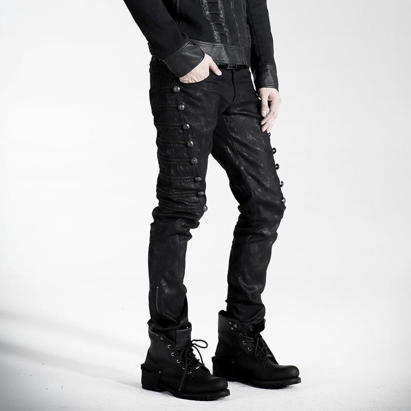 Men's Black Rivets Pants – Punk Design