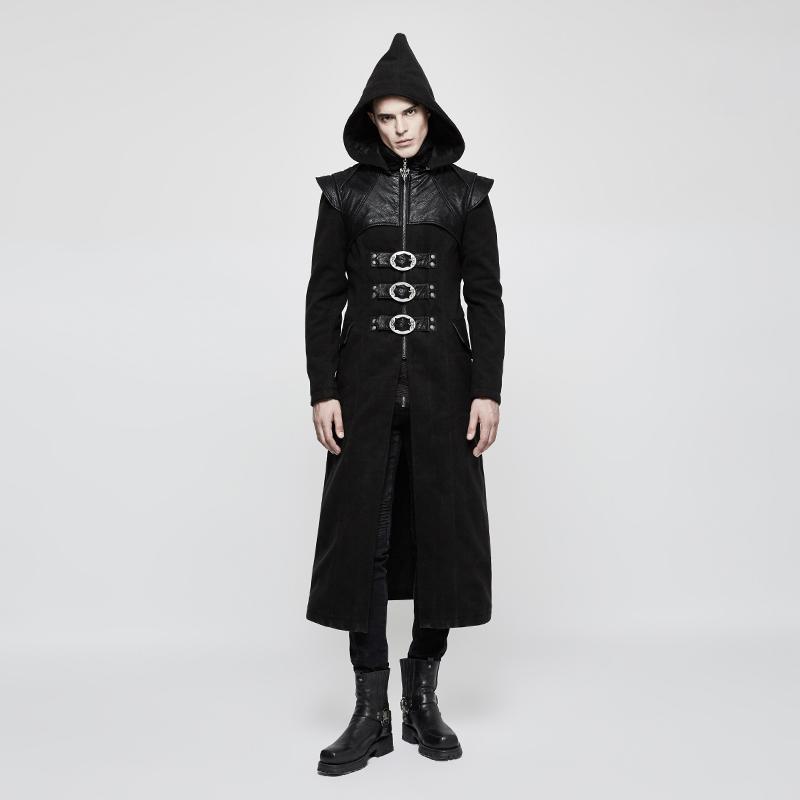 hooded fitted coat