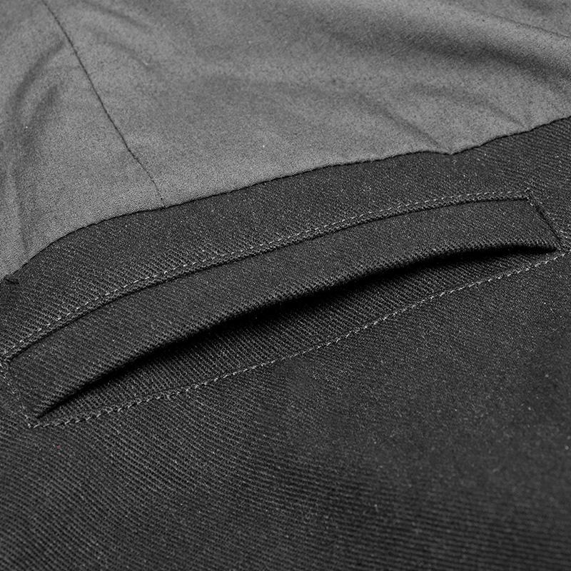 Men's Punk Leather Trimmed Woolen Vest – Punk Design