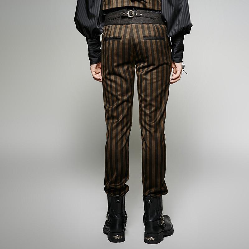 men's striped casual trousers