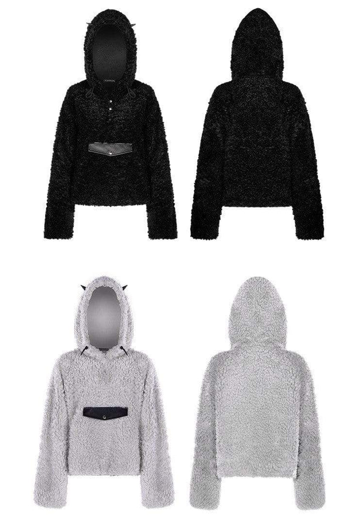 suede hoodie women's