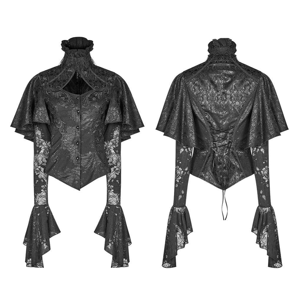 black lace cloak