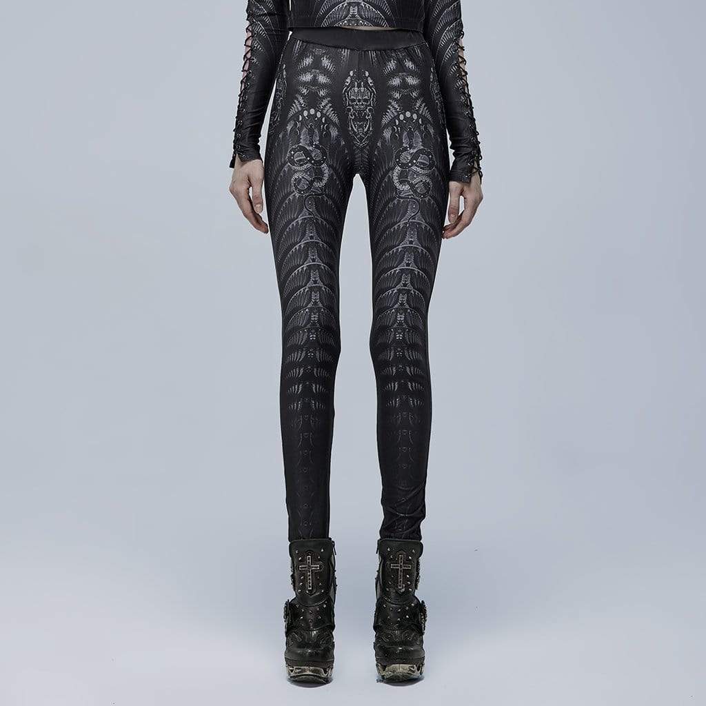 3D Punk Skeleton Leggings - UrbanWearOutsiders