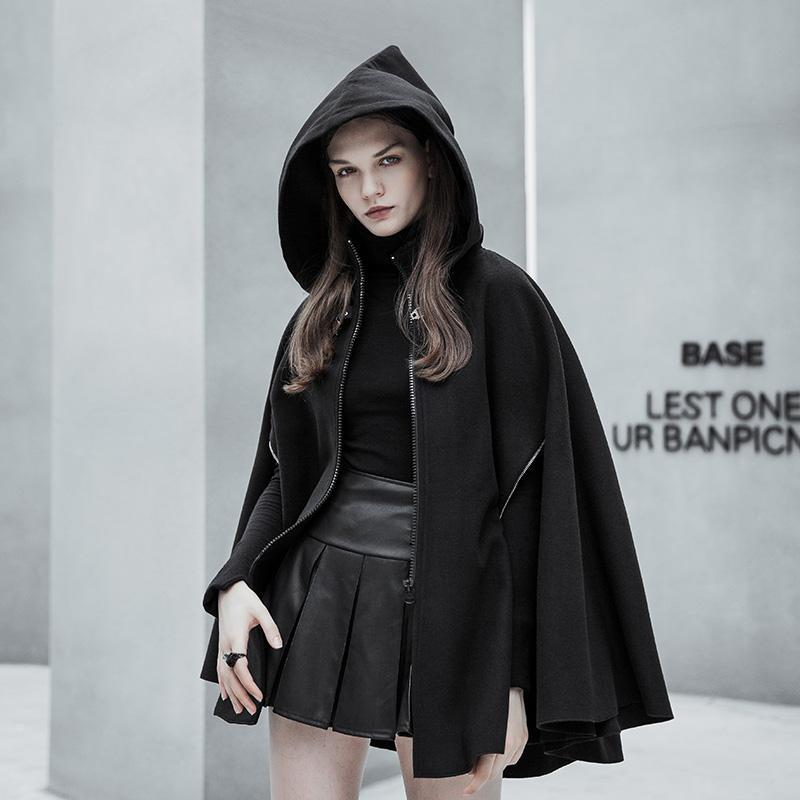 cape coat with hood