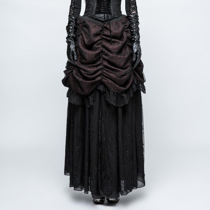 Women's Gothic Strappy Cutout Splice Plaid Dress