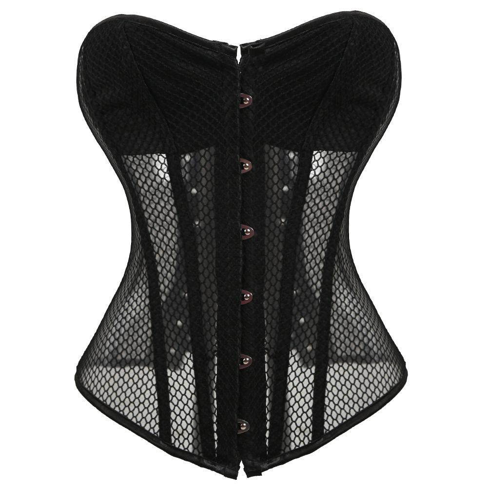 Women's Black Satin Sexy Strong Boned Corset Lace Up Bustier Top – Punk  Design