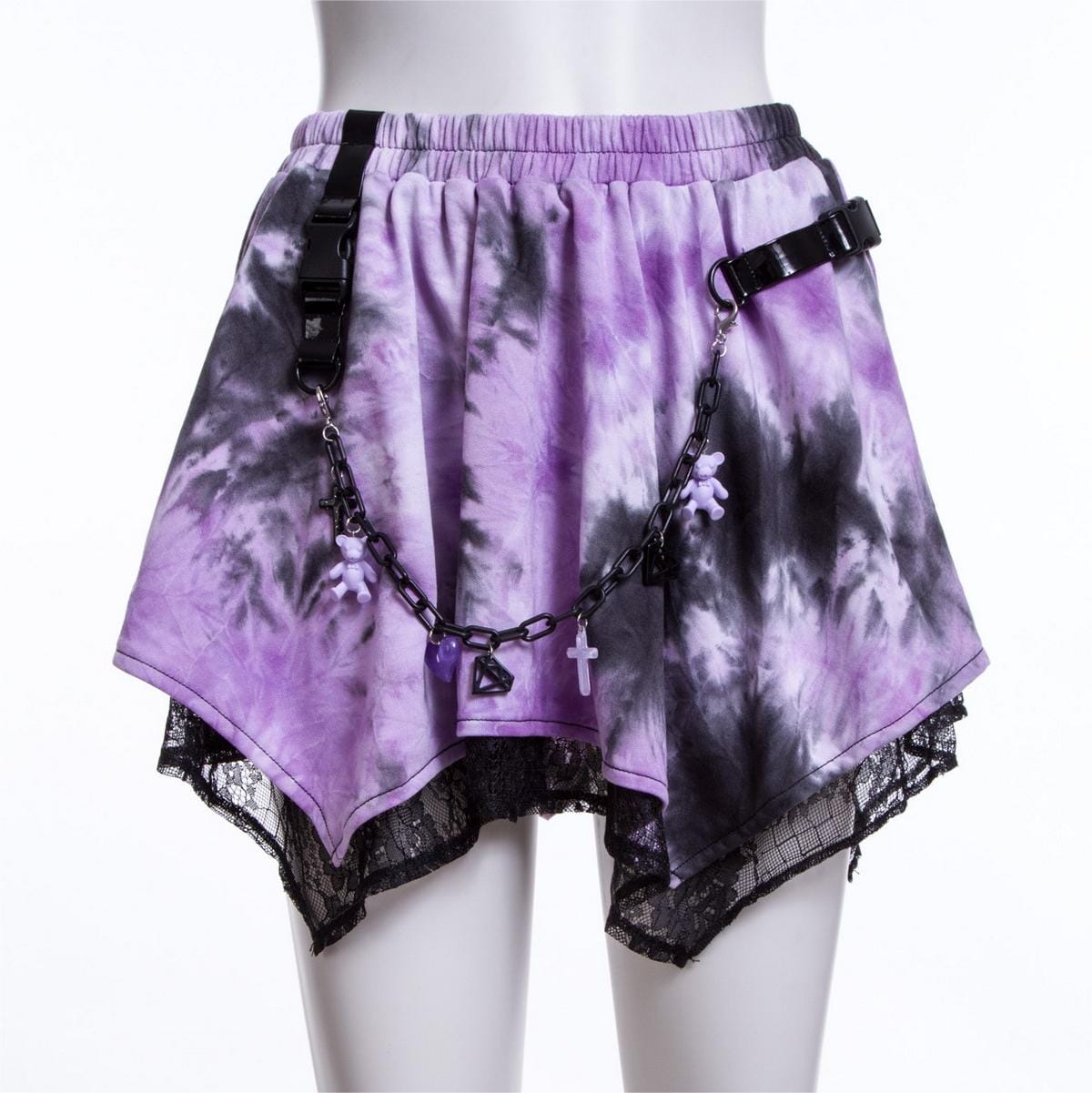 再×14入荷 UNEVEN DYEING PLEATS SKIRT M新品タグ付き