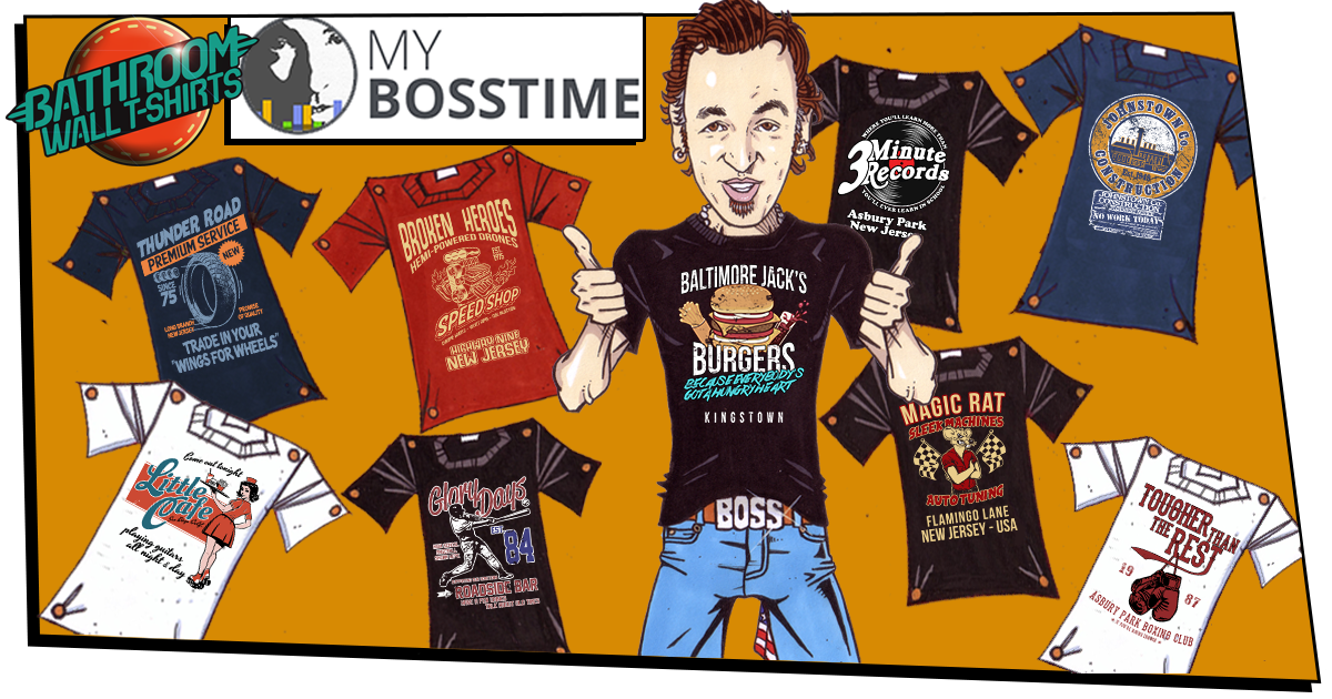 Buy Bruce Springsteen TShirts @ Bathroomwall.com FREE SHIPPING!