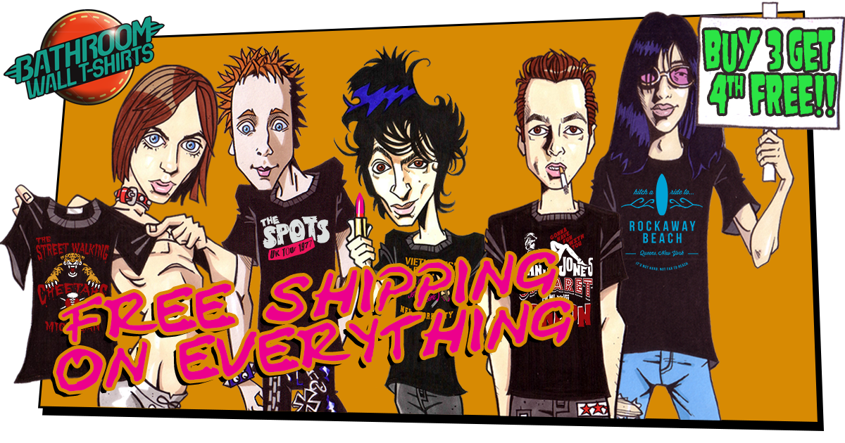 Punk T-shirts Ramones T-shirts Iggy Pop T-shirts New York Dolls T-shirts The Clash T-shirts Sex Pistols T-shirts