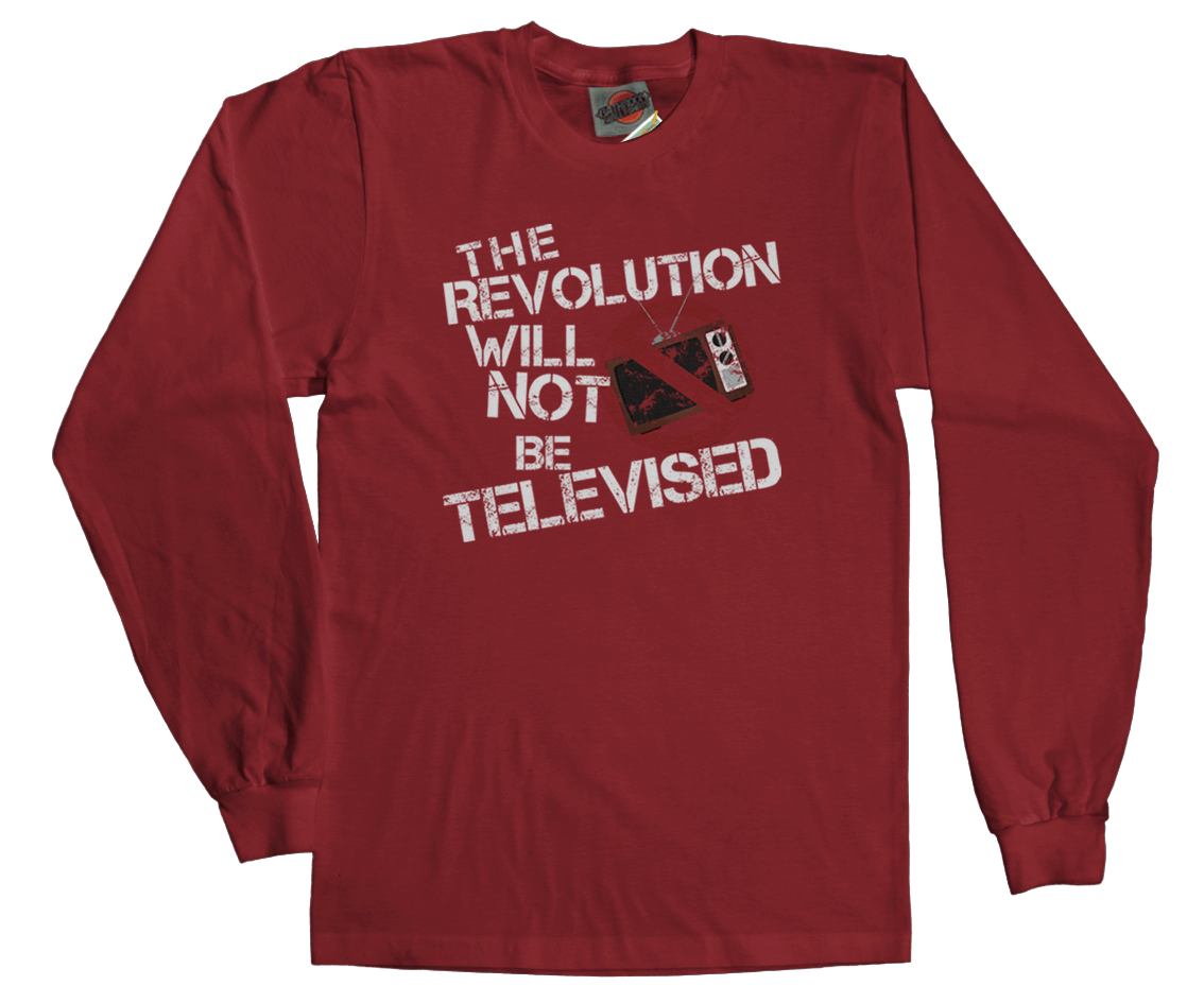 Gil Scott Heron Revolution Will Not Be Televised Inspired T Shirt Bathroomwall