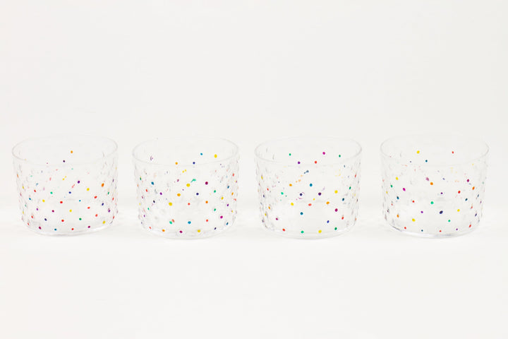 Set of Four Hand-Painted 'Bubble' Glasses Made-to-Order in Los Angeles –  Venable Moore