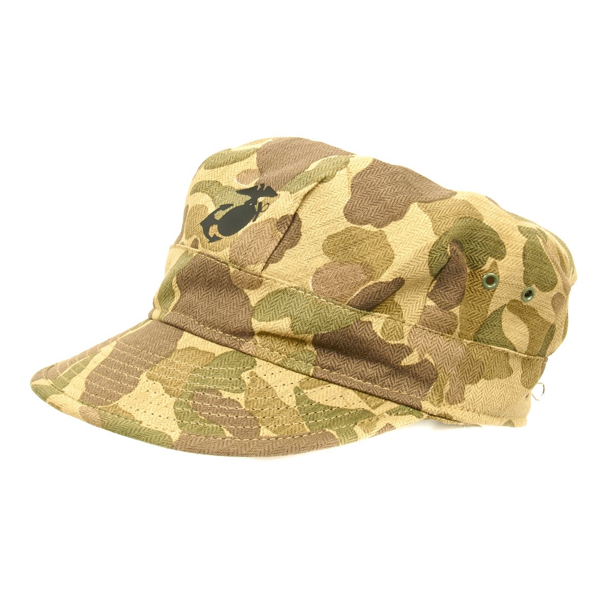 U.S. WWII USMC Jungle Camouflage HBT Fatigue Cap – International ...