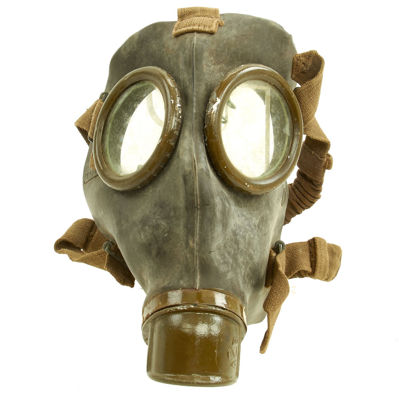 Original Italian WWII M31 Gas Mask with Filter and Canister ...