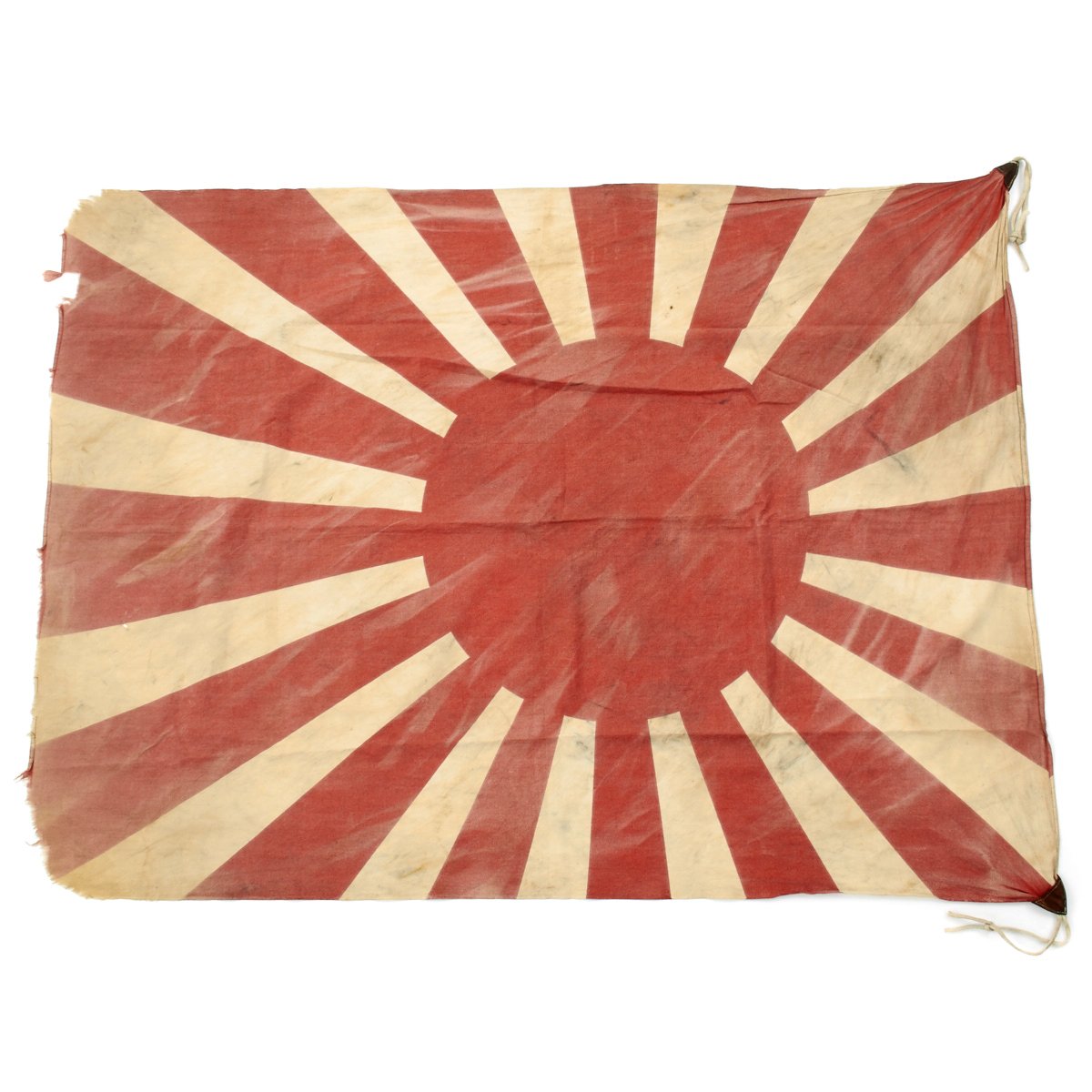 Original Japanese Wwii Weathered Rising Sun Navy War Cloth Flag 47 X International Military Antiques