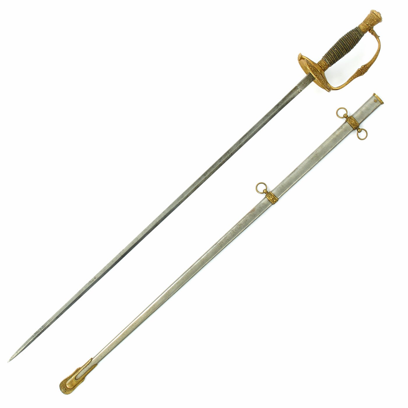 Original U.S. Civil War Army Officer's M1860 Dress Parade Sword with F ...