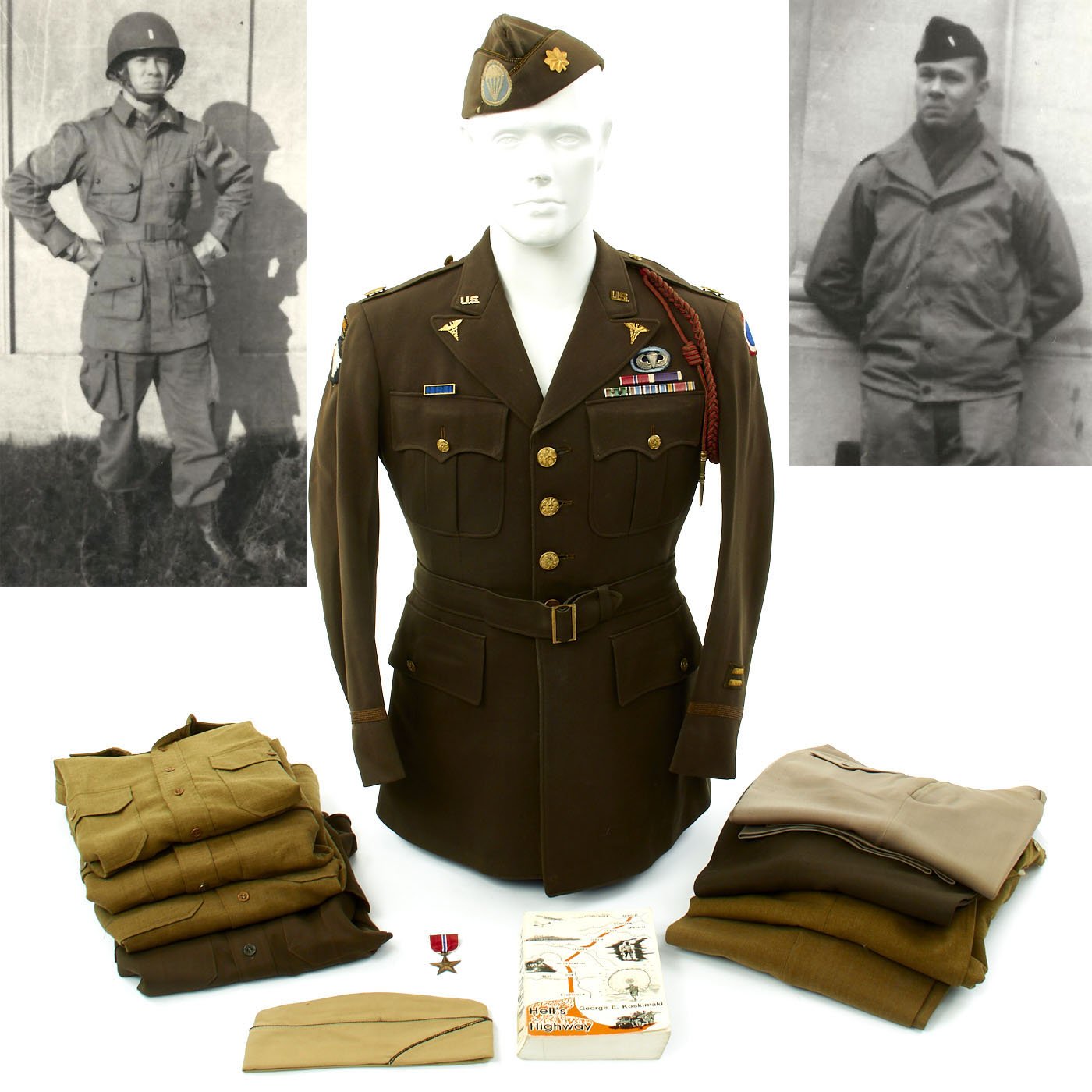 Original U.S. WWII D-Day 502 PIR Named Medical Surgeon Officer Uniform ...