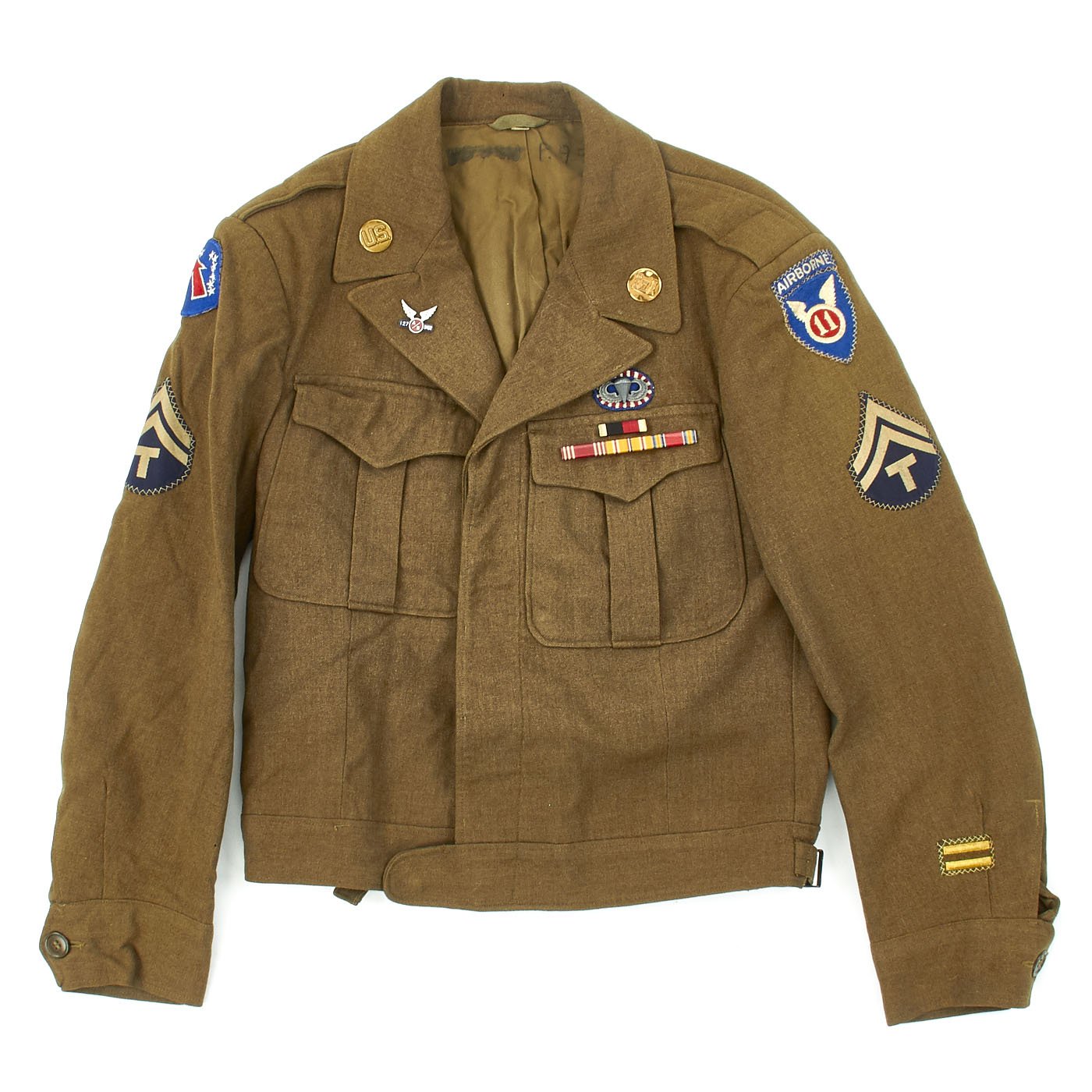 Original U.S. WWII 127th Airborne Engineer Battalion 11th Airborne Nam ...