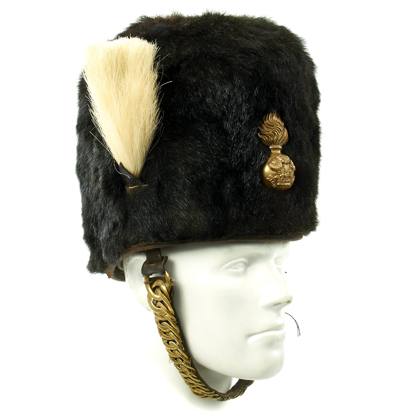 Original British Victorian Era Royal Welch Fusiliers Bearskin Busby ...