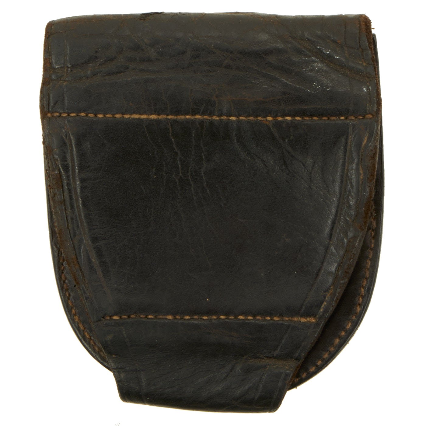 Original British Victorian Silver Pocket Watch in Sam Browne Leather B ...