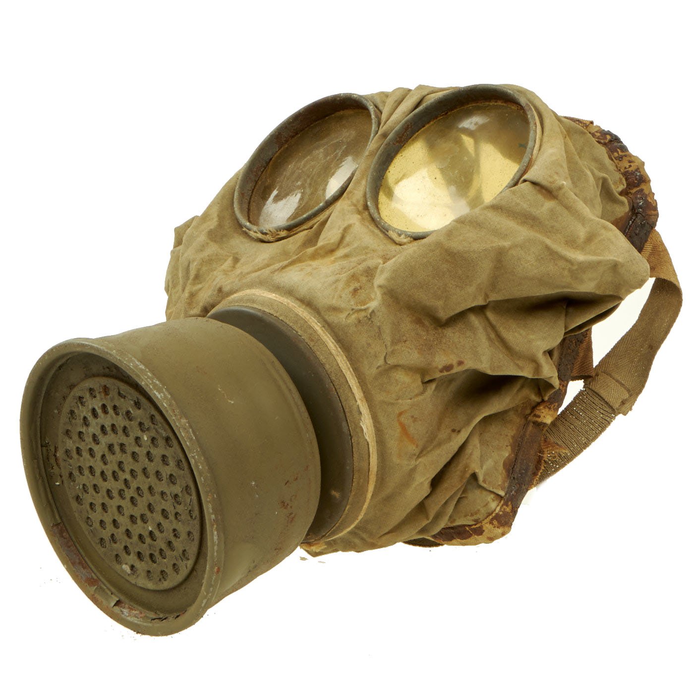 Original Imperial German WWI Gummimaske GM-15 Rubberized Gas Mask with ...