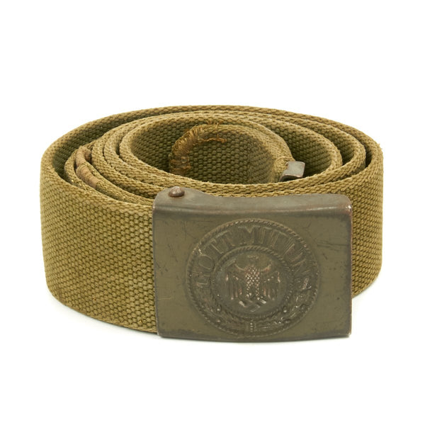 Original German WWII Rare Tropical Afrika Korps DAK Belt with Buckle ...