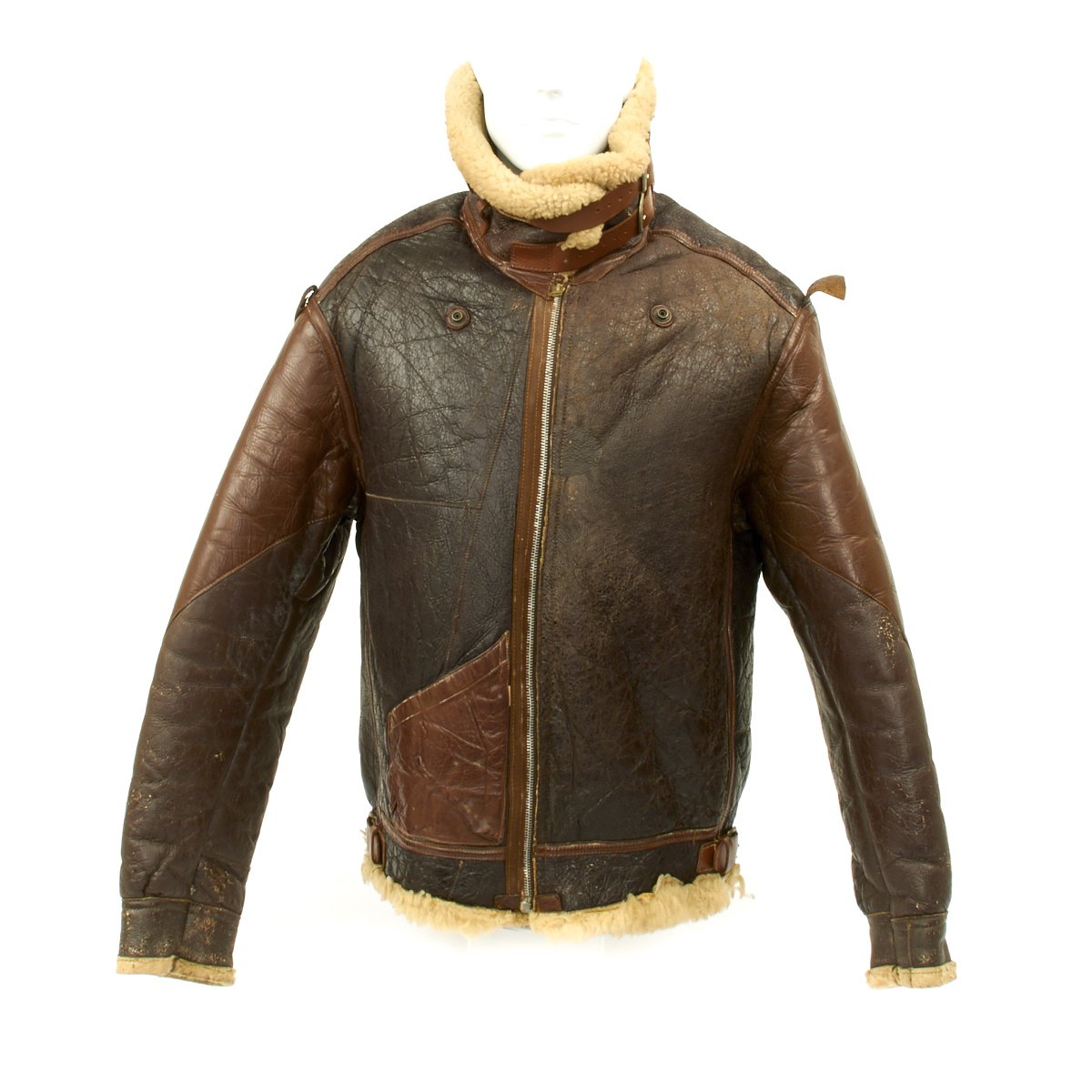 Original U.S. WWII B-17 Bomber Tantalizing Takeoff B-3 Sheepskin Jacke ...