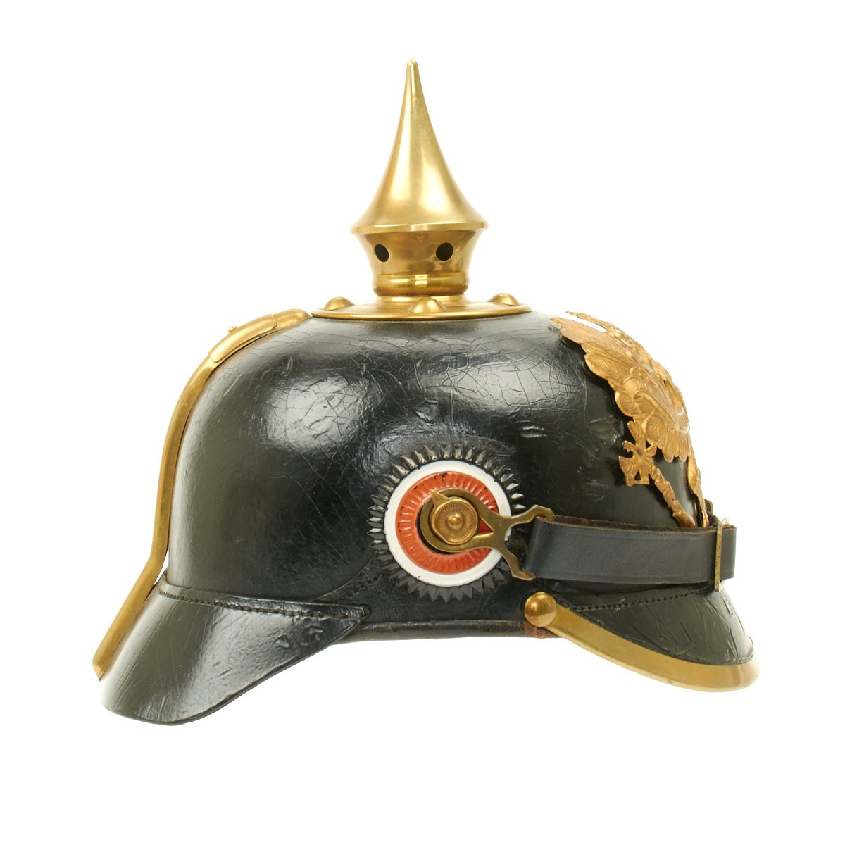 Original German WWI Prussian M1895 Pickelhaube Spiked Helmet by Julius